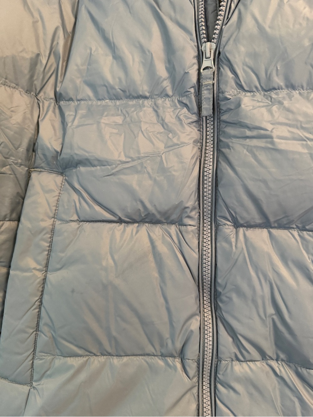 Men's Hooded Puffer Jacket - Blue - Picture 4 of 10